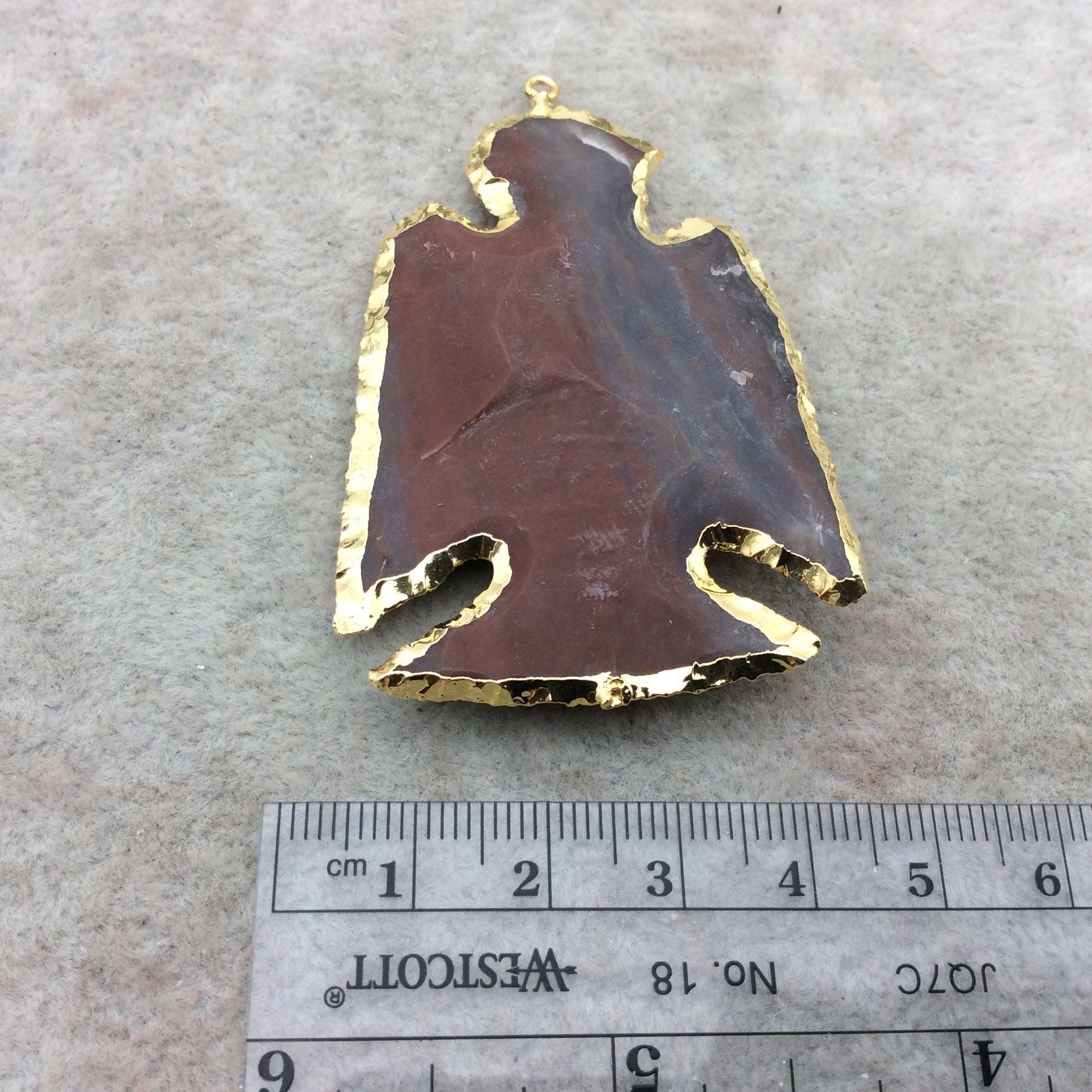 Electroplated Jasper Pendant | Eagle Pendant