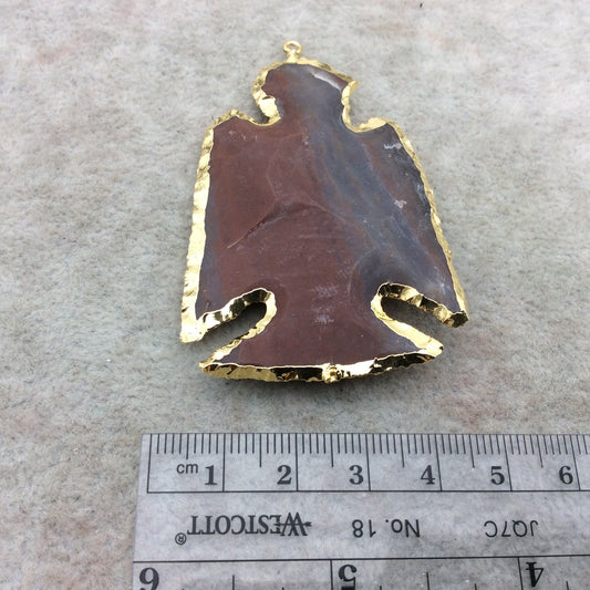 Electroplated Jasper Pendant | Eagle Pendant