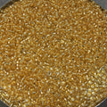 Size 11/0 Glossy Finish Silver Lined Gold Genuine Miyuki Glass Seed Beads - Sold by 23 Gram Tubes (~2500 Beads per Tube)