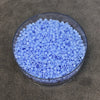 Size 11/0 Glossy Opaque Agate Blue Genuine Miyuki Delica Glass Seed Beads - Sold by 7.2 Gram Tubes (Approx. 1300 Beads per 2" Tube)