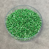 Size 11/0 Glossy Silver Lined Light Green Genuine Miyuki Delica Glass Seed Beads - Sold by 7.2 Gram Tubes (Approx. 1300 Beads per 2" Tube)