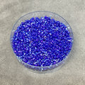 Size 11/0 Glossy Opaque Royal Blue AB Genuine Miyuki Delica Glass Seed Beads - Sold by 7.2 Gram Tubes (Approx. 1300 Beads per 2" Tube)