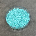 Size 11/0 Matte Finish Opaque Sea Opal AB Genuine Miyuki Delica Glass Seed Beads - Sold by 7.2 Gram Tubes (Approx. 1300 Beads per 2" Tube)