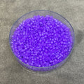 Size 11/0 Matte Finish Transparent Dyed Purple Genuine Miyuki Delica Glass Seed Beads - Sold by 7.2 Gram Tubes (Approx. 1300 Beads/2" Tube)