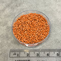 Size 11/0 Matte Finish Dyed Opaque Sienna Genuine Miyuki Delica Glass Seed Beads - Sold by 7.2 Gram Tubes (Approx. 1300 Beads per 2" Tube)