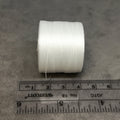 FULL SPOOL - Beadsmith S-Lon 70 Pure White Nylon Macrame/Jewelry Micro Cord - Measuring 0.12mm Thick - 287 Yards (861 Feet)