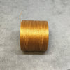 FULL SPOOL - Beadsmith S-Lon 70 Gold Nylon Macrame/Jewelry Micro Cord - Measuring 0.12mm Thick - 287 Yards (861 Feet)