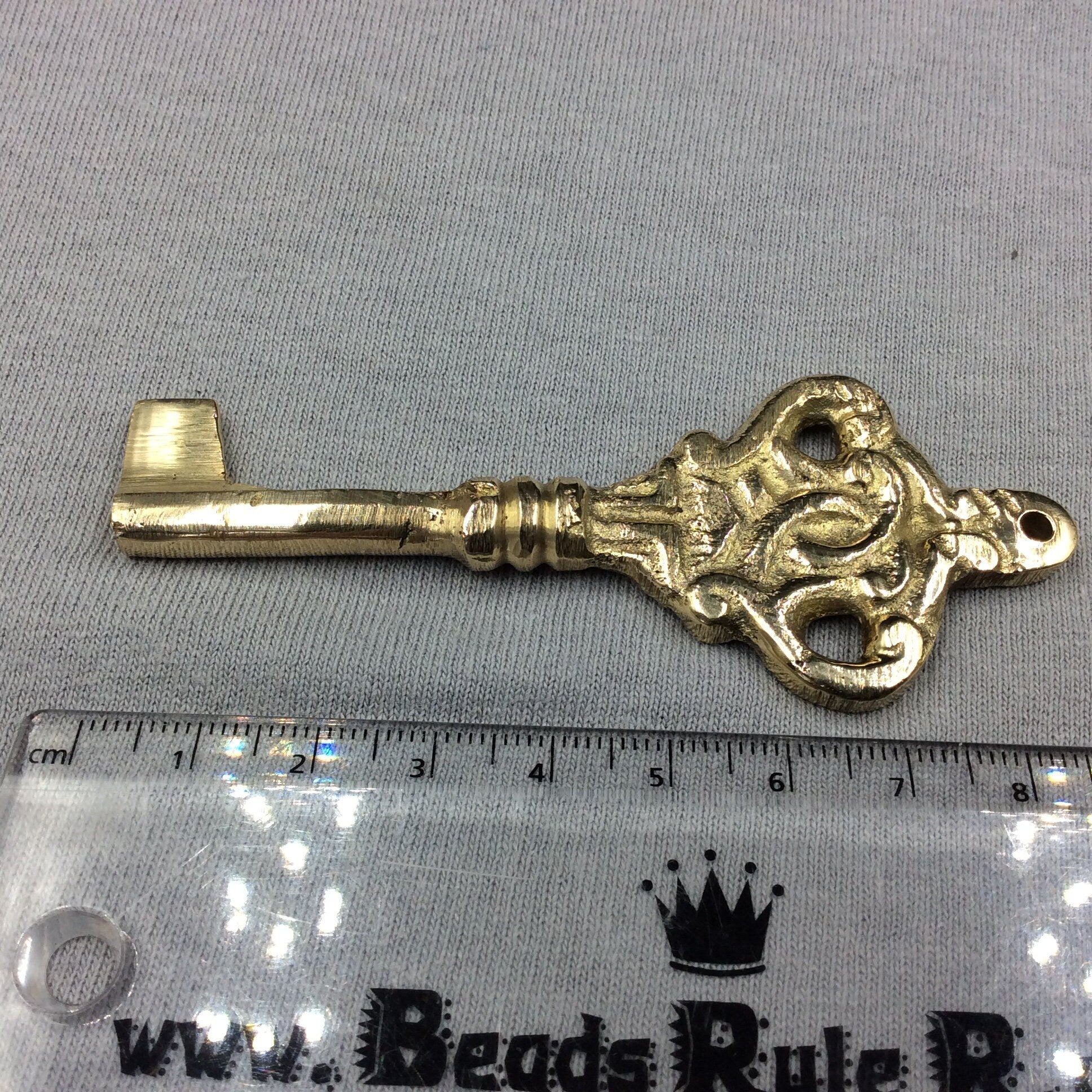 Antique Skeleton Key Charms | Oxidized Gold Key Pendant, Oxidized Silver Pendant | Jewelry Findings