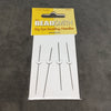 Beadsmith Brand 2.125" Big Eye Beading Needles - Pack of Four (4) Flexible Large/Wide Eye Needles, Measuring 54mm Long - Fits .6mm+ Holes!