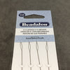 Beadalon Brand Heavy 2.5" Collapsible Eye Beading Needles - Pack of Four (4) Flexible Needles, Measuring 64mm Long