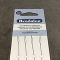 Beadalon Brand Heavy 2.5" Collapsible Eye Beading Needles - Pack of Four (4) Flexible Needles, Measuring 64mm Long