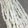 Rainbow Moonstone Faceted Freeform Nugget Beads - 8mm