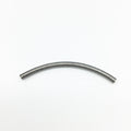 4mm x 70mm Gunmetal Brushed Long Curved Tube (with 3mm Hole) Plated Copper Component  - Sold in Packs of 10 (608-GM)