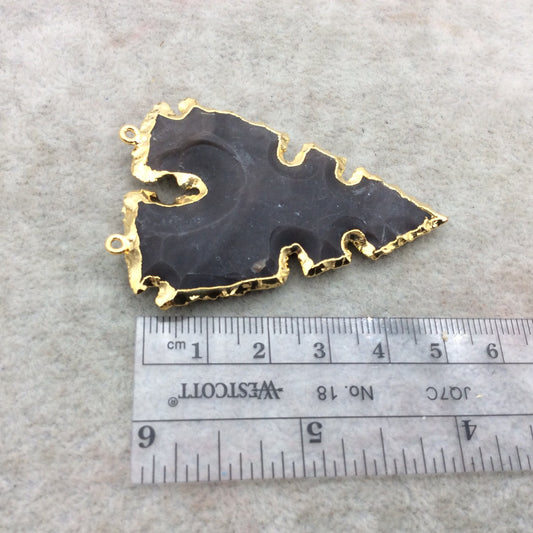 Double Bailed Arrowhead Pendant | Jasper Arrow Focal Pendant