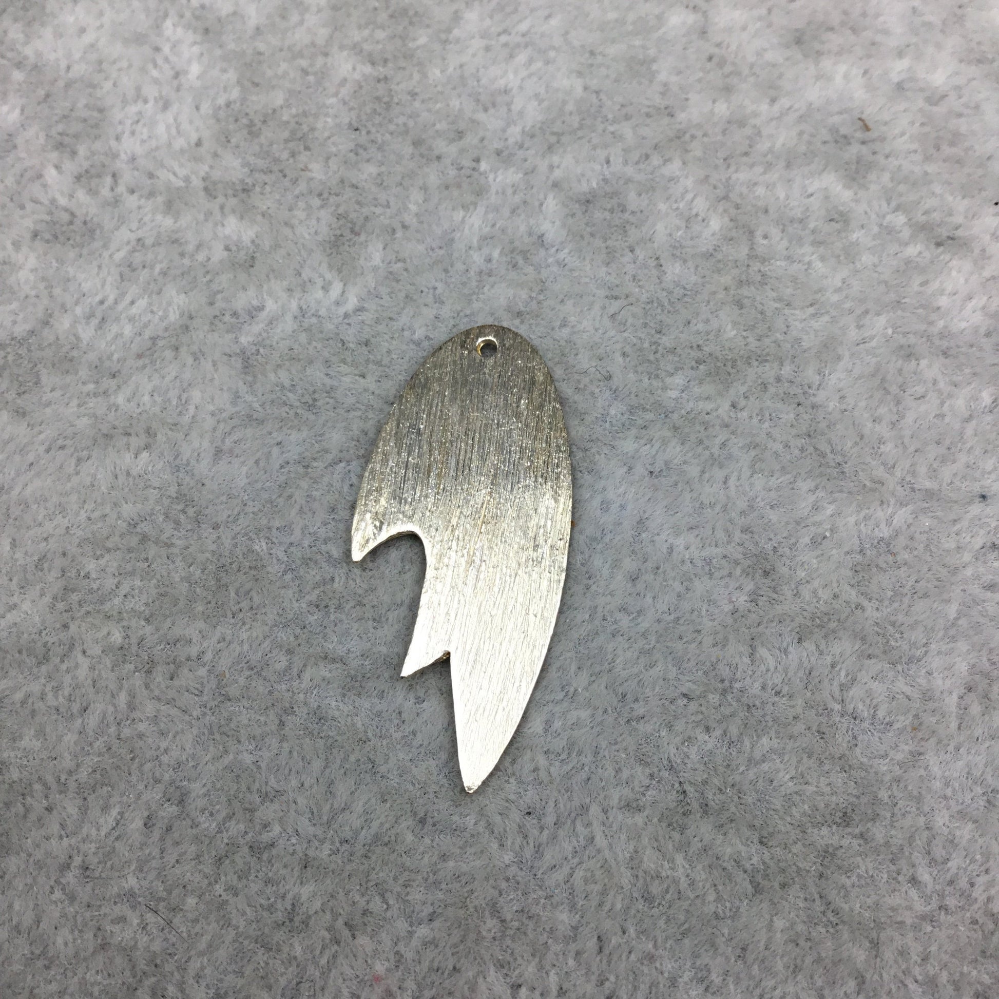 16mm x 36mm - Gold Plated Copper Blank Wing Shaped Drilled Components (One Hole) - Sold in Packs of 10 (301-GD)