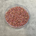 Size 11/0 Glossy Finish Red/Gold Luster Genuine Miyuki Delica Glass Seed Beads - Sold by 7.2 Gram Tubes (Approx. 1300 Beads per 2" Tube)