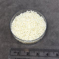 Size 11/0 Matte Finish Cream Genuine Miyuki Delica Glass Seed Beads - Sold by 7.2 Gram Tubes (Approx. 1300 Beads per 2" Tube)