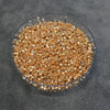 Size 11/0 Metallic Finish Galvanized Gold Genuine Miyuki Delica Glass Seed Beads - Sold by 7.2 Gram Tubes (Approx. 1300 Beads per 2" Tube)