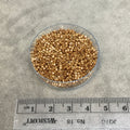 Size 11/0 Glossy Metallic Light Bronze Genuine Miyuki Delica Glass Seed Beads - Sold by 7.2 Gram Tubes (Approx. 1300 Beads per 2" Tube)