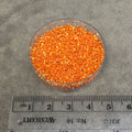 Size 11/0 Glossy Silver Lined Orange Genuine Miyuki Delica Glass Seed Beads - Sold by 7.2 Gram Tubes (Approx. 1300 Beads per 2" Tube)
