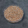 Size 11/0 Glossy Finish Galv. Champagne Genuine Miyuki Delica Glass Seed Beads - Sold by 7.2 Gram Tubes (Approx. 1300 Beads per 2" Tube)