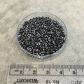 Size 11/0 Glossy Metallic Gunmetal Genuine Miyuki Delica Glass Seed Beads - Sold by 7.2 Gram Tubes (Approx. 1300 Beads per 2" Tube)