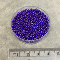 Size 11/0 Glossy Finish Silver Lined Violet Genuine Miyuki Delica Glass Seed Beads - Sold by 7.2 Gram Tubes (Approx. 1300 Beads per 2" Tube)