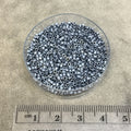 Size 11/0 Matte Finish Metallic Blue-Grey Genuine Miyuki Delica Glass Seed Beads - Sold by 7.2 Gram Tubes (Approx. 1300 Beads per 2" Tube)