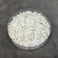 Size 11/0 Glossy Finish Gilt Lined White Genuine Miyuki Delica Glass Seed Beads - Sold by 7.2 Gram Tubes (Approx. 1300 Beads per 2" Tube)