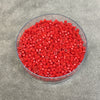 Size 11/0 Glossy Finish Dyed Opaque Red Genuine Miyuki Delica Glass Seed Beads - Sold by 7.2 Gram Tubes (Approx. 1300 Beads/2" Tube)