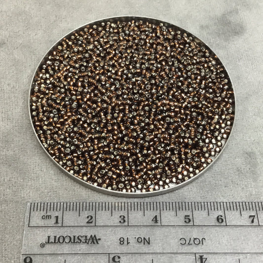 Size 11/0 Glossy Finish Silver-Lined Root Beer Color Miyuki Glass Seed Beads - Sold by 23 Gram Tubes (~ 2500 Beads / Tube) - (11-929)