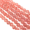 10mm Natural Cherry Quartz Smooth Round/Ball Shaped Beads with 2mm Holes - 7.75" Strand (Approx. 20 Beads) - LARGE HOLE BEADS