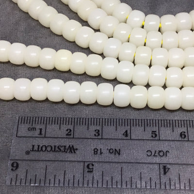 6mm x 8mm AAA Natural Bodhi/Lotus Seed/"Moon and Stars" Beads with 1mm Holes - Sold by Loose (Unstrung) Lots of 12 Beads Each