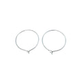 20mm x 20mm - Silver Plated Copper Circle Shaped - High Quality Earring Wire - 16 Pairs Per Pack (32 Pieces Total)
