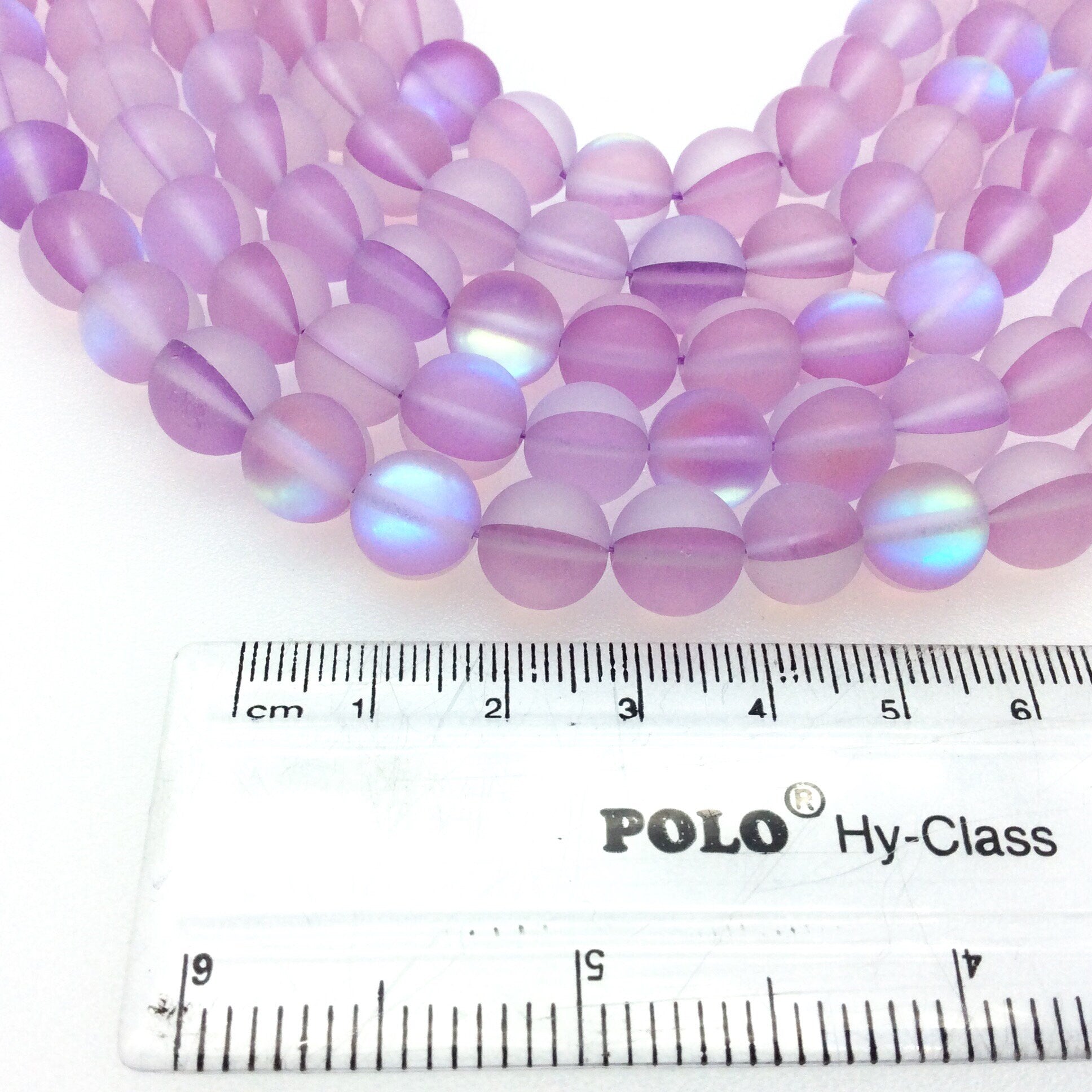 Synthetic Moonstone Beads | Moonlight Glass | Mermaid Glass Beads 