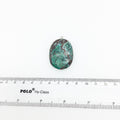 OOAK Silver Plated Stabilized Brazilian Turquoise Freeform Shaped Bezel Pendant "BTS5" - ~ 27mm x 38mm - Sold Individually , As Pictured