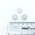 Silver Electroplated Faceted Translucent White Crystal Round/Coin Shaped Bead - 14mm - Sold Individually, At Random - High Quality Crystal