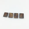 17mm x 32mm Brown Rectangle Shaped Lightweight Natural Ox Bone Pendant Component (Single-Drilled)