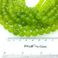 10mm Faceted Dyed Electric Green Natural Jade Round/Ball Shape Beads with 1mm Beading Holes - Sold by 14.5" Strands (Approximately 37 Beads)
