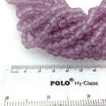 6mm Faceted Dyed Pale Orchid Natural Jade Round/Ball Shaped Beads with 1mm Beading Holes - Sold by 15.5" Strands (Approximately 63 Beads)