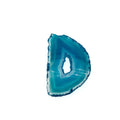 OOAK Large Freeform Shaped UNDRILLED Open Aqua Blue/Green Agate Druzy "CHTA12" Slice Focal Pendant - 45mm x 70mm, Sold As Shown