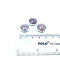 Silver Electroplated Faceted Orchid Purple Crystal Round/Coin Shaped Bead  - 14mm - Sold Individually, At Random - High Quality Crystal