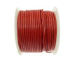 FULL SPOOL - Bright Red Leather Cord - Measuring 1.5mm - 25 yards per spool - Round Leather Jewelry Cord
