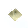 36mm x 36mm Gold Plated Blank Diamond Shaped Brushed Finish Copper Components - Sold in Packs of 10