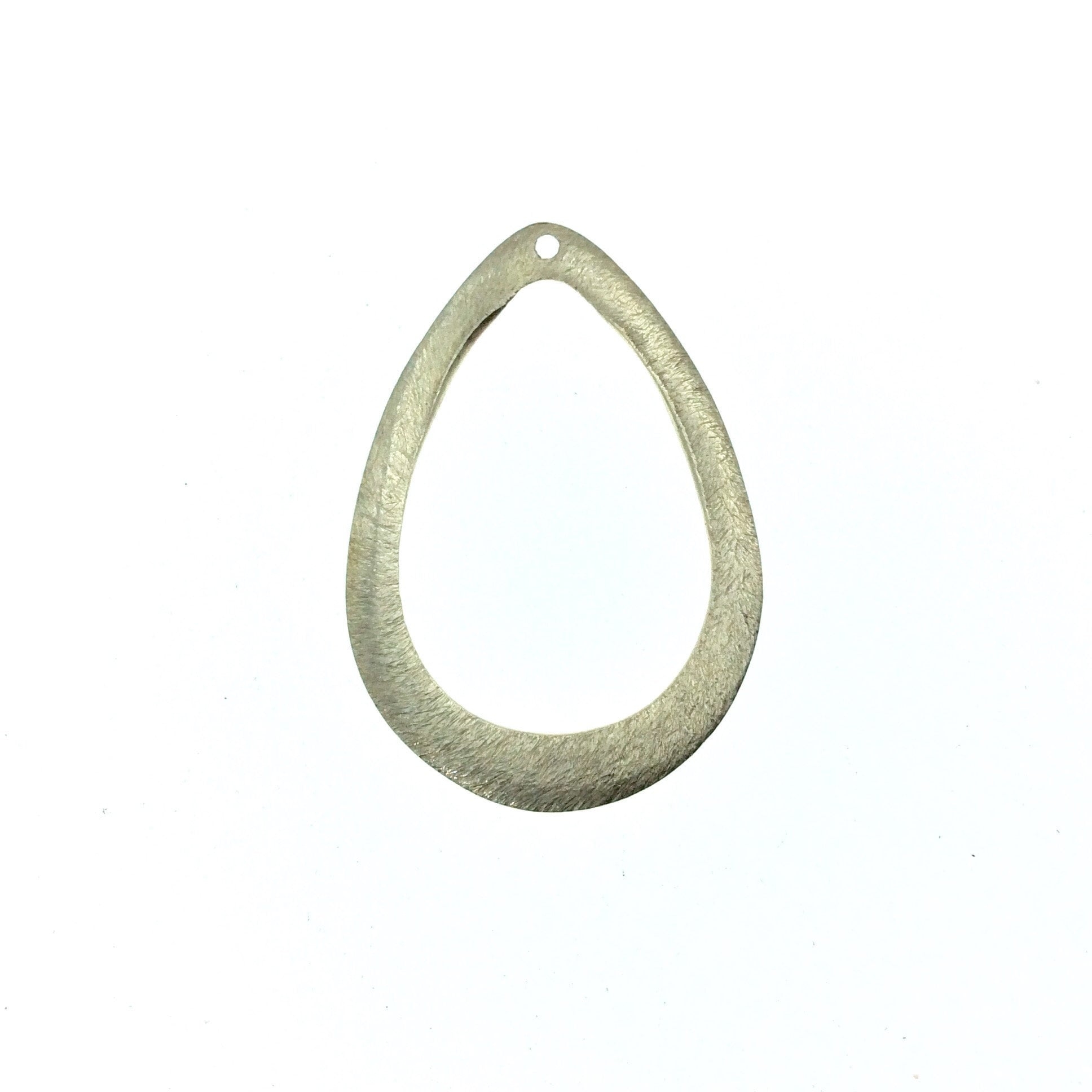 25mm x 37mm Gold Plated Copper Open Thick Teardrop Shaped Components with One Hole- Sold in Packs of 10 Components