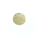 Beadlanta Rich Gold Finish - 15mm Blank Circle/Disc Shaped Plated Copper Jewelry Components - Sold in Packs of 2