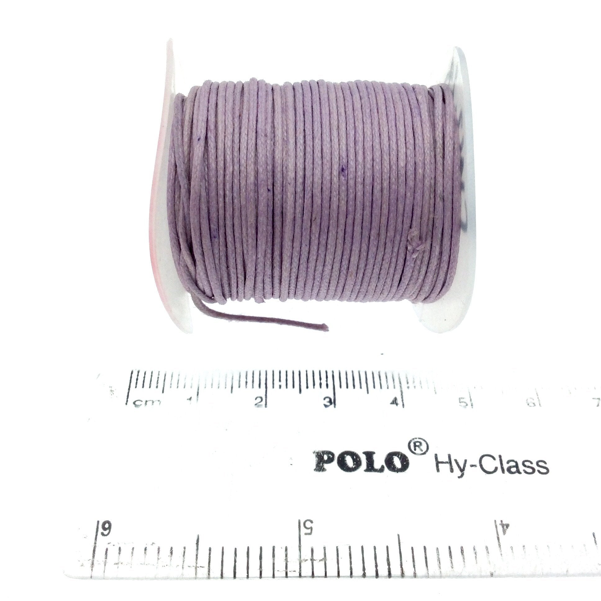 FULL SPOOL - Light Lavender Beadlanta Waxed Cotton Cord - Measuring .5mm - 27 yards per spool - Round Cotton Jewelry Cord