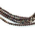 4mm Glossy Natural Owyhee Jasper Round/Ball Shaped Beads with 1mm Holes - Sold by 16" Strands (Approx. 104 Beads) - Quality Gemstone