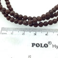 4mm Round Shaped Red Leopard Jasper Beads with .8mm Holes - 15.25" Strand (Approx. 94 Beads) - Natural Semi-Precious Gemstone Beads