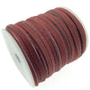 FULL SPOOL - Matte Red Beadlanta Suede Leather Cord - Measuring 3mm - 25 yards per spool - Flat Jewelry Cord